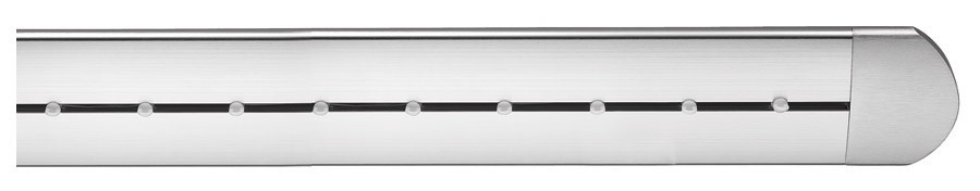 Karnisz profilowy Sabina  25 aluminium stal satyna