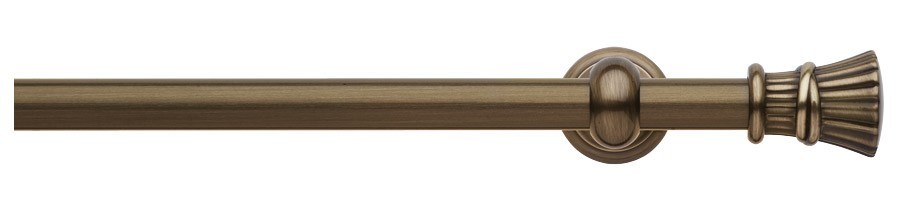 Karnisz mosiężny Paola wykończenie 30 mosiądz brązowy