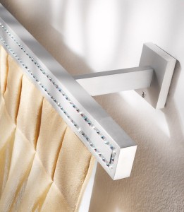 Tiffany karnisz profilowy szynowy z kryształami Swarovski