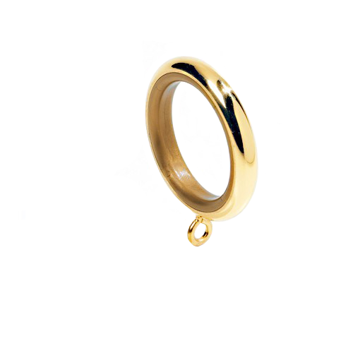 Karnisz mosiężny Dafne kółko mosiężne z oczkiem