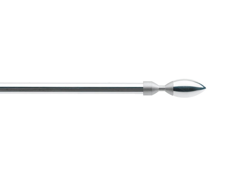 Karnisz Diva 2006  wykończenie 167 aluminium polerowane - aluminium satyna mat