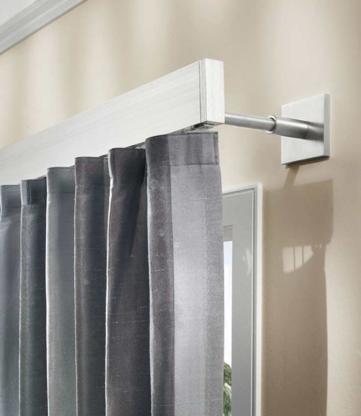 Karnisz szynowy Carmen aluminium stal satyna 25