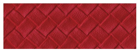 Karnisz panelowy Irina - wykończenie IR skóra pleciona czerwona