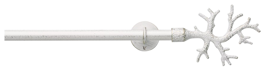 Karnisz Cora 68 biało złoty