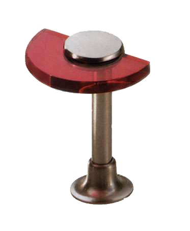 Asce rozeta  09 RED nikiel mat + czerwony