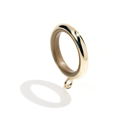 Karnisz mosiężny Viviana kółko z oczkiem 01 mosiądz polerowany lakierowany