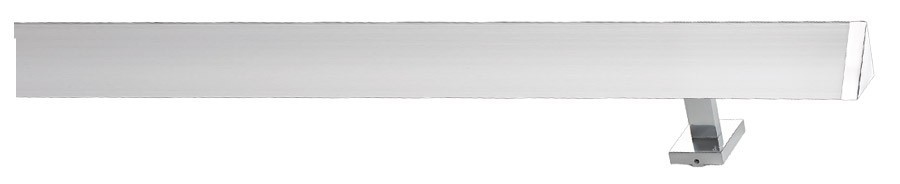 Karnisz profilowy Ketty wykończenie 125 aluminium/stal satyna - aluminium polerowane