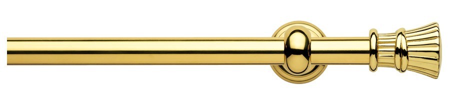 Karnisz mosiężny Paola wykończenie 01 mosiądz lakierowany polerowany 