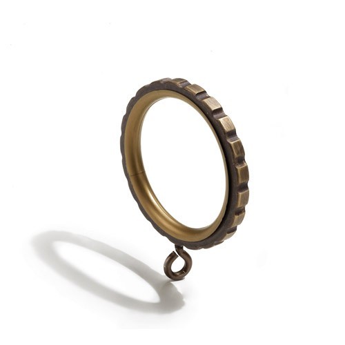 Karnisz mosiężny Paolakółko z oczkiem wykończenie 30 mosiądz brązowy