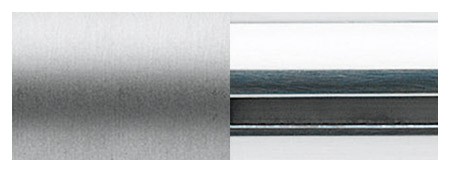 Wykończenie 167 aluminium polerowane / aluminium satyna mat