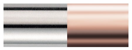 Wykończenie 97R stal satyna - miedź