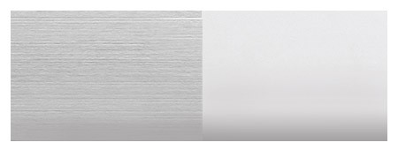 Wykończenie 325 aluminium / stal satyna - aluminium chromowane