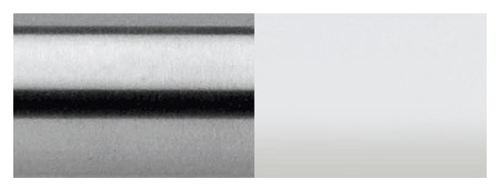 Wykończenie 2BNL aluminium biały lakier - aluminium / stal satyna