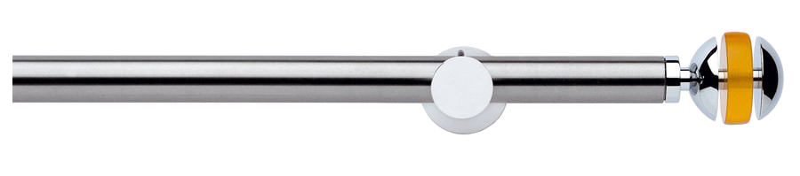 Karnisz Desire 194 stal satyna - mosiądz chrom, żółty