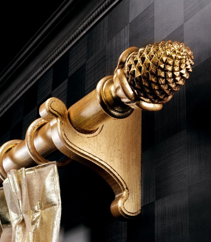 Sissi karnisz drewniany pałacowy