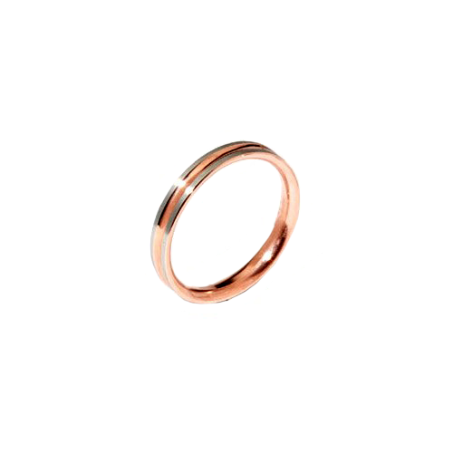 Karnisz Vittoria kółko 97R stal satyna - miedź