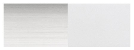 Wykończenie 125 aluminium / stal satyna - aluminium polerowane