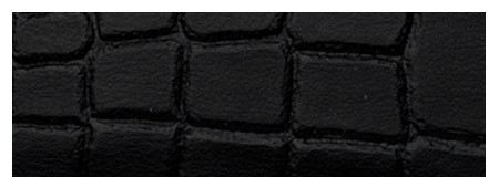 Karnisz panelowy Irina - wykończenie CN skóra krokodyla czarna