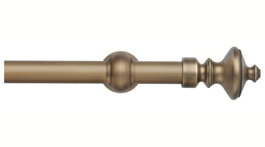 Karnisz mosiężny Viviana kolor 60 mosiądz brąz matowy