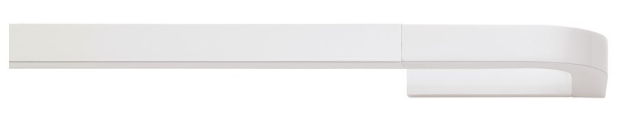 Karnisz profilowy Lucilla wykończenie BNL aluminium lakierowane na kolor biały