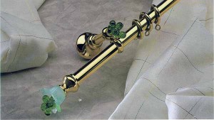 Flavia karnisz mosiężny Ø 20 ze szkłem z Murano