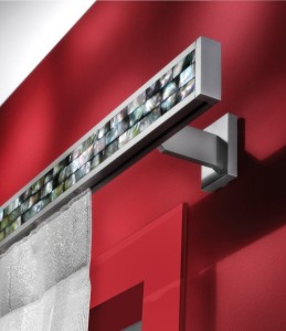 Ariel karnisz profilowy pojedynczy z masą perłową w kolorze szarym