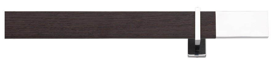 Karnisz profilowy Priscilla Classic 67W aluminium polerowane + wenge