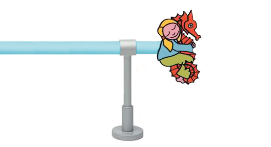 Karnisz Lili+Leo 833 błękitny