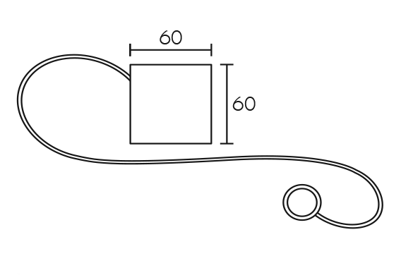 Hak przytrzymujący zasłonę