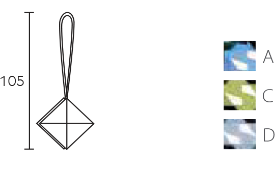 Karnisz Letizia klamra żabka z kryształem Swarovski