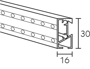 Profil Tiffany z kryształami Swarovski